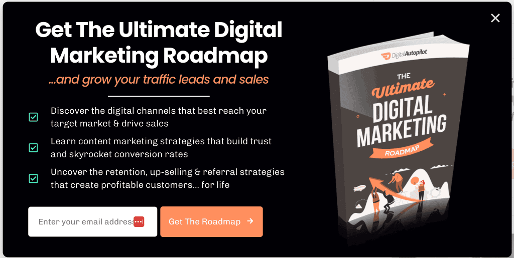 digital marketing roadmap screenshot